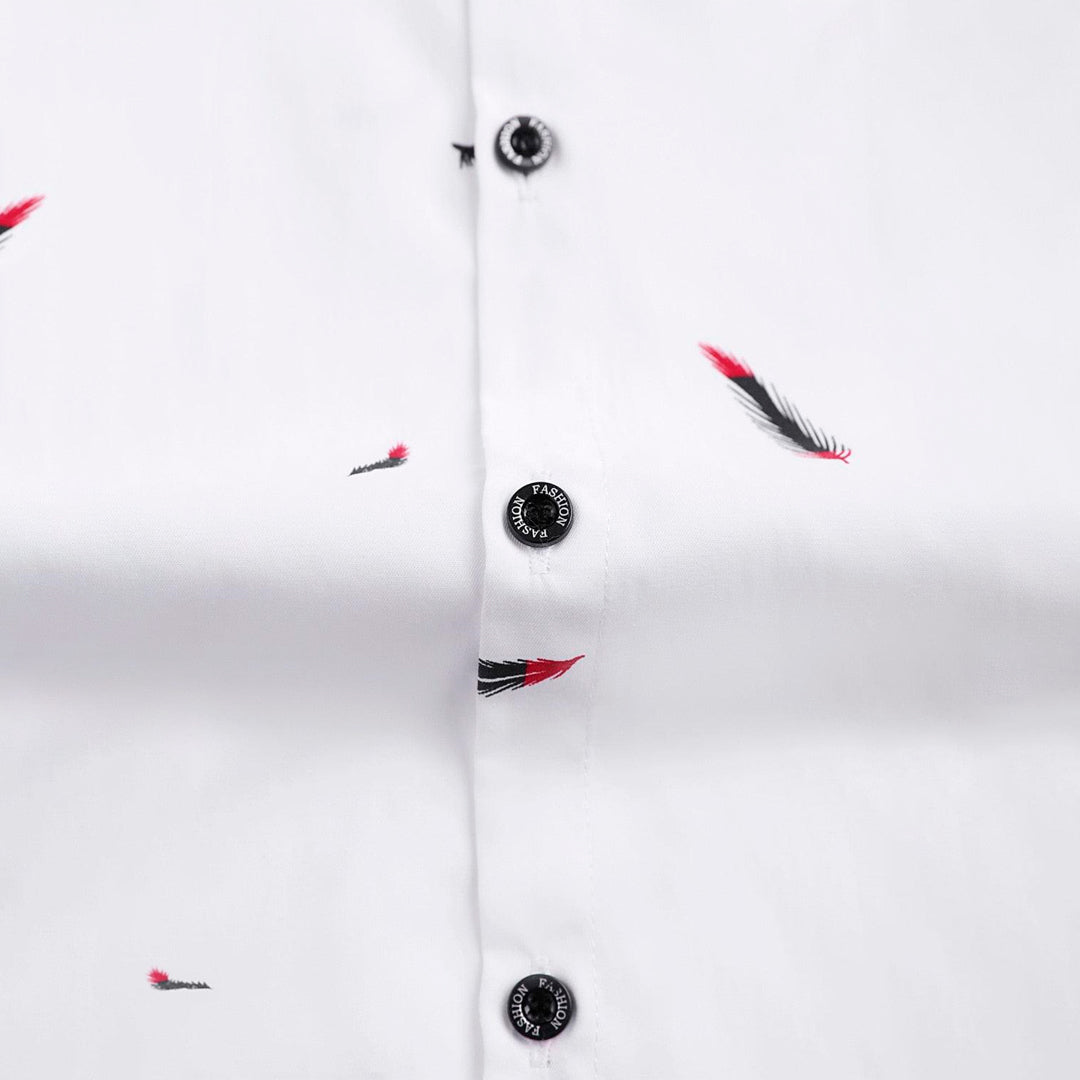 Chemise manches courtes Estampada Feathers