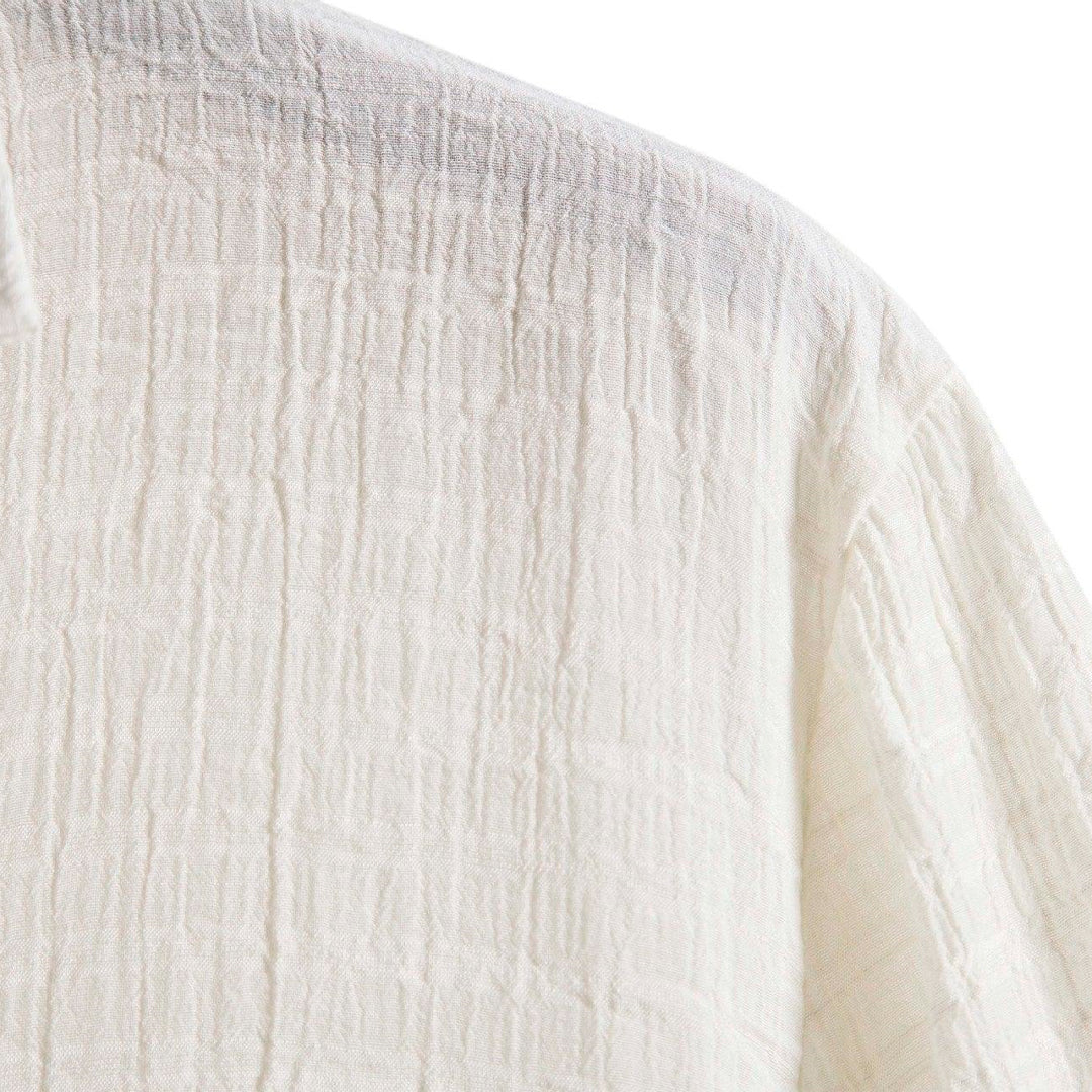 Chemise manches courtes Playa Off White