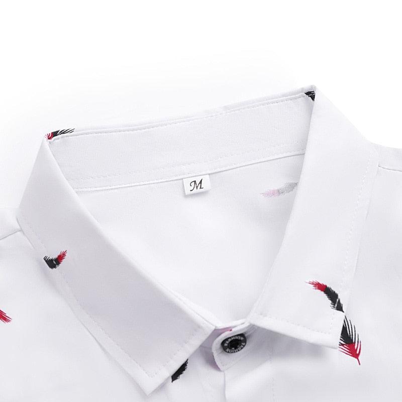 Chemise manches courtes Estampada Feathers