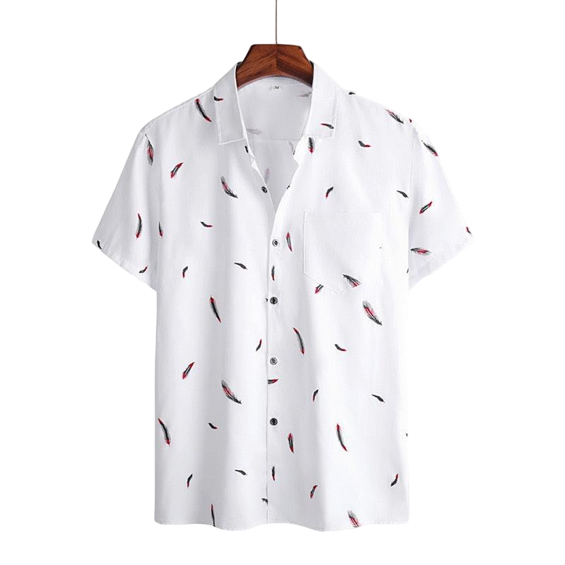 Chemise manches courtes Estampada Feathers